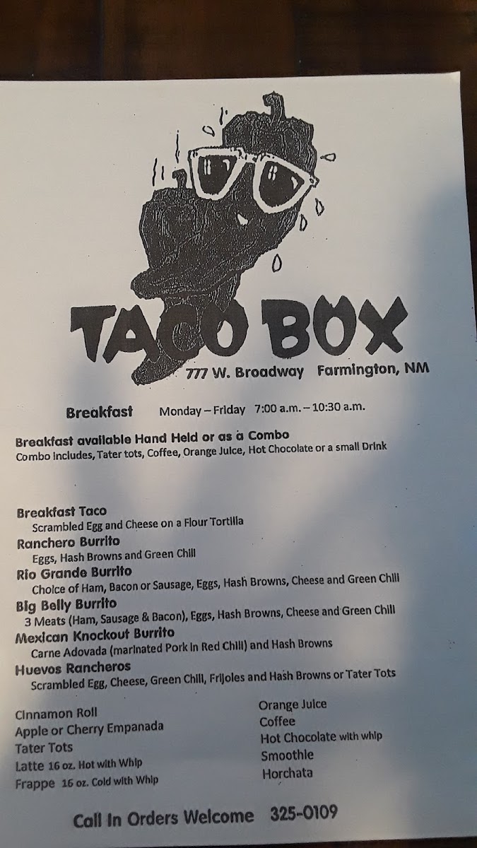 Taco Box Menu - Image 6
